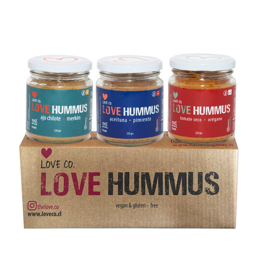 Pack Hummus Aceituna - Tomate - Ajo Chilote